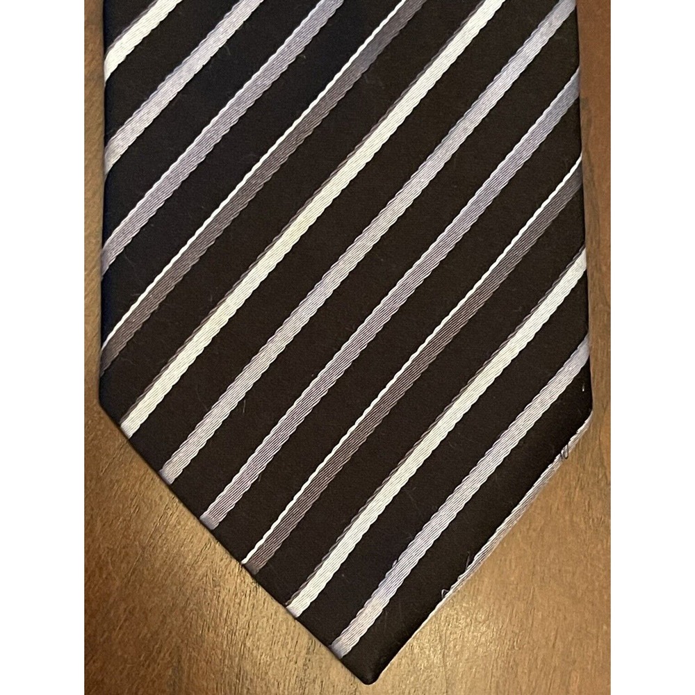 Bcbg Attitude Black Hand Made 100% Imported Silk Men’s Neck Tie Made In China